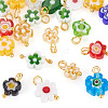 20Pcs Handmade Millefiori Glass Charms PALLOY-TADJ00004-2