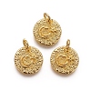 Brass Rough Surface Charms KK-I656-15G-1