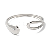 Titanium Steel Open Cuff Bangles for Women BJEW-G719-16P-2