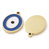 Ion Plating(IP) 304 Stainless Steel Enamel Pendants STAS-U032-02G-2