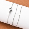 Tarnish Resistant 304 Stainless Steel Cable Chain Necklaces STAS-G083-72P-4