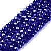 Electroplate Glass Beads Strands EGLA-A044-T2mm-A06-1