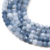 Natural Blue Opal Beads Strands G-P603-C-2mm-04-4