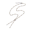 304 Stainless Steel Slider Necklace Makings AJEW-JB01288-01-1