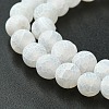 Natural Weathered Agate Beads Strands G-G589-8mm-03-2