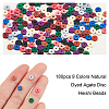 180Pcs 9 Colors Natural Agate Beads Strands G-NB0002-78-3