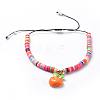 Adjustable Nylon Thread Braided Beads Bracelets BJEW-JB04456-M-2