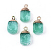 Electroplate Resin Pendants RESI-S383-036A-1