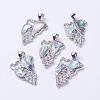Abalone Shell/Paua ShellPendants SSHEL-P012-10P-1