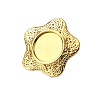 304 Stainless Steel Cuff Ring Components STAS-P403-02G-1