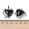 Natural Obsidian  Pendants G-Q025-01P-06-2