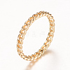 Brass Hollow Finger Rings RJEW-T001-17KC-1