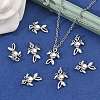 SHEGRACE Brass Cubic Zirconia Charms XGRQ3P039-586P-5