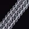 Transparent Glass Bead Strands X-GLAA-R095-10mm-15-1