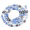 Electroplate Glass Beads Strands X-EGLA-S194-17C-2