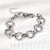 304 Stainless Steel Link Chain Bracelets for Women BJEW-P388-02A-P-3