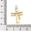 Easter Brass Micro Pave Clear Cubic Zirconia Pendants KK-E799-05A-G-3