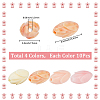 40Pcs 4 Colors Dyed Synthetic Coral & Resin Beads SHEL-SP0001-07B-2
