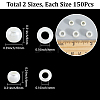 300Pcs 2 Styles Imitation Pearl Acrylic European Beads OPDL-SP0001-04-2