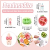 40Pcs 4 Styles Opaque Cute Resin Decoden Cabochons RESI-YW0005-40-2
