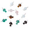 HOBBIESAY 12Pcs Natural & Synthetic Gemstone Pendants FIND-HY0001-29-1