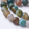 Natural Grade A Striped Agate/Banded Agate Beads Strands X-G-E478-07-6mm-3
