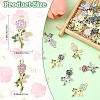 30Pcs 2 Colors Alloy Enamel Pendants ENAM-YW0008-78-3
