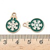 Alloy Enamel Pendants ENAM-D306-01G-3
