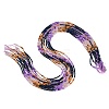 Gradient Color Natural Dyed Lapis Lazuli & Fossil Coral & Dyed White Jade Beads Strands GG-CBA1668-A08-2mm-3