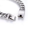 304 Stainless Steel Curb Chains Bracelets BJEW-E346-01P-3