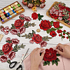 9 Styles Computerized Embroidery Cloth Self Adhesive Patches PATC-FG0002-39-3