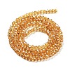 Electroplate Transparent Glass Beads Strands LS-EGLA-A035-T3mm-A17-2