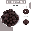 80Pcs Round Silicone Focal Beads SIL-SZ0001-24-13-2