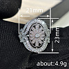 Brass Micro Pave Cubic Zirconia Finger Rings for Women FS-WGE2DD0-02-4