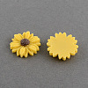 Flatback Hair & Costume Accessories Ornaments Scrapbook Embellishments Resin Flower Daisy Cabochons X-CRES-Q103-03-1