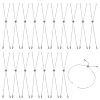 18Pcs Adjustable 304 Stainless Steel Cable Chains Bracelets Making AJEW-ME0001-02-1