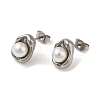 304 Stainless Steel Stud Earring EJEW-C099-01P-2