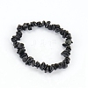 Natural Obsidian Chips Beaded Stretch Bracelet for Women LS-PW-WG72437-14-1