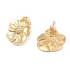 Flower 304 Stainless Steel Stud Earrings for Women EJEW-Z065-12G-01-3