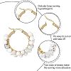 Unicraftale 304 Stainless Steel Hoop Earrings EJEW-UN0001-08G-6