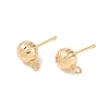 Brass Stud Earring Findings KK-R164-04B-G-1