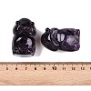 Natural Amethyst Monster Figurines DJEW-N003-01B-3