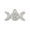 Brass Micro Pave Clear Cubic Zirconia Pendants KK-A300-10B-P-1