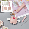 DIY Imitation Leather Flying Pig Pendant Keychain Sewing Kits DIY-WH0530-96-4