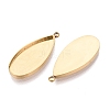 304 Stainless Steel Pendant Cabochon Component STAS-Q113-23A-G-2
