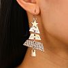 Christmas Tree Alloy Pendant Necklaces & Dangle Earrings Sets WG3F9DA-03-2