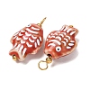 Handmade Porcelain Pendants PR-CBAC347-04-4