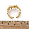 Brass Micro Pave Clear Cubic Zirconia Cuff Rings for Women RJEW-U041-02G-5