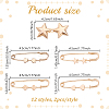 24Pcs 5 Styles Alloy Safety Pin Brooches Button Pins JEWB-HY0001-37-2
