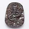 Natural Ice Crystal Obsidian Carven Pendants G-A169-003-1